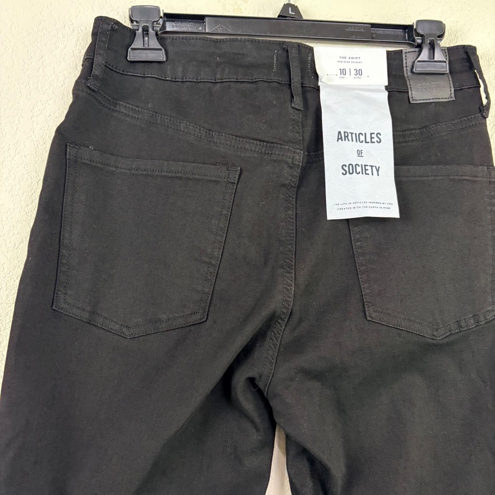 Articles of Society Womens 10 30 Black The Swift Skinny Jeans Misfit Retro NWT - Picture 6 of 9